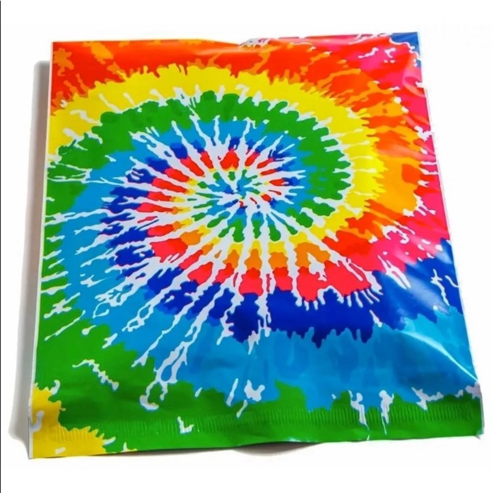 - 50 tie dye poly mailers 10x13 rainbow
